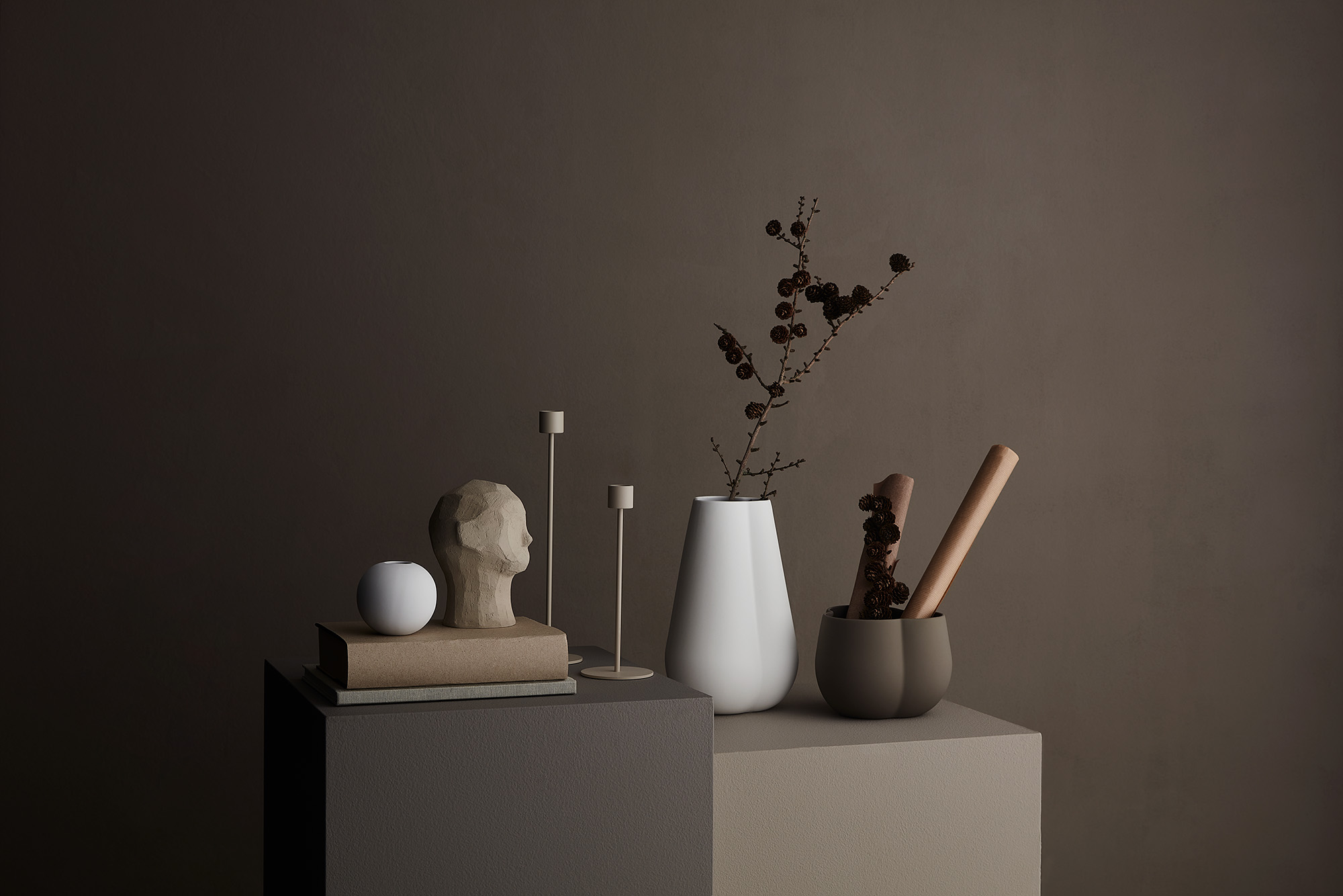 Свічник пісчаного кольору від Cooee Design