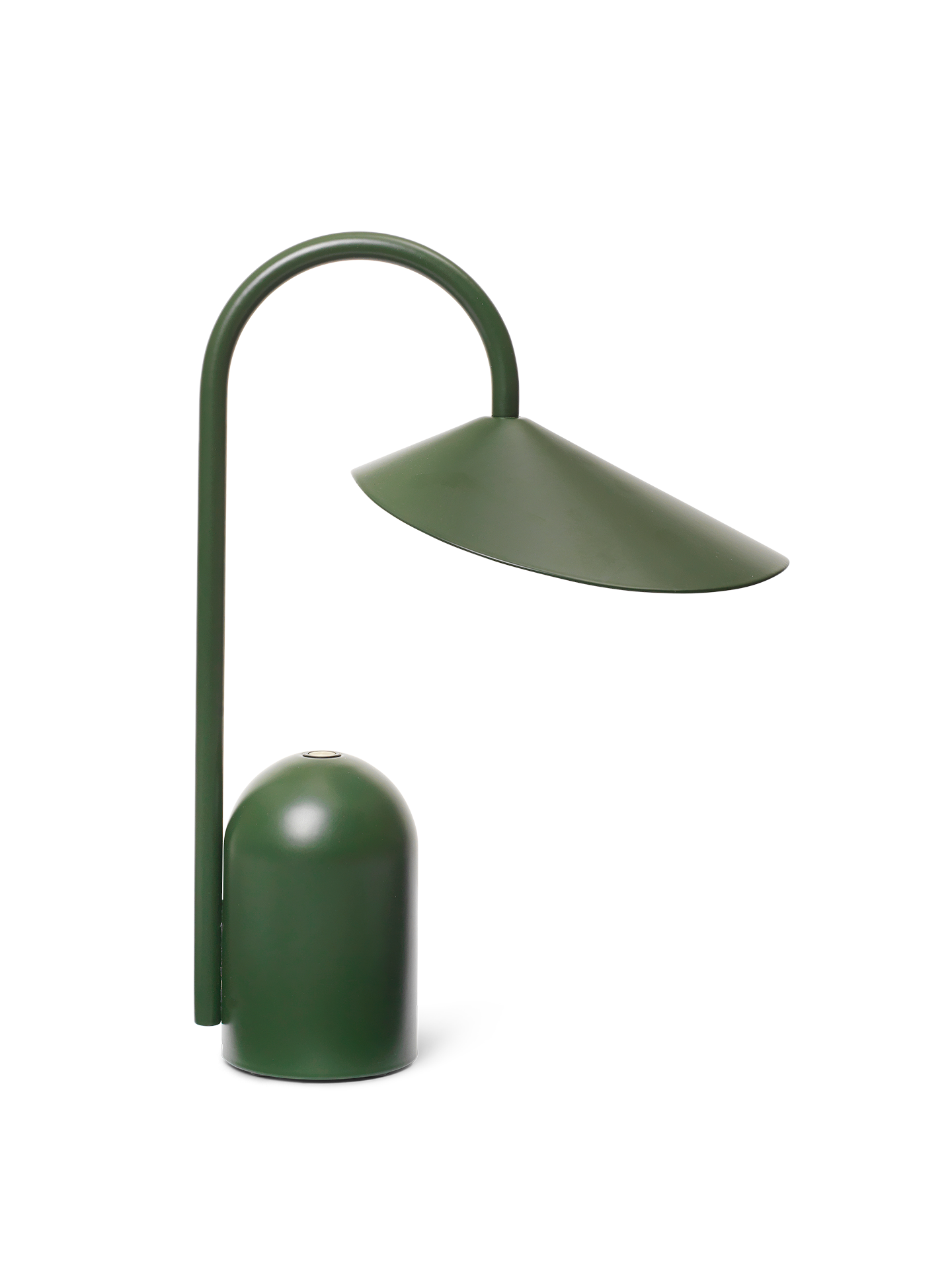 Портативна лампа Arum травянисто-зеленого кольору від Ferm Living