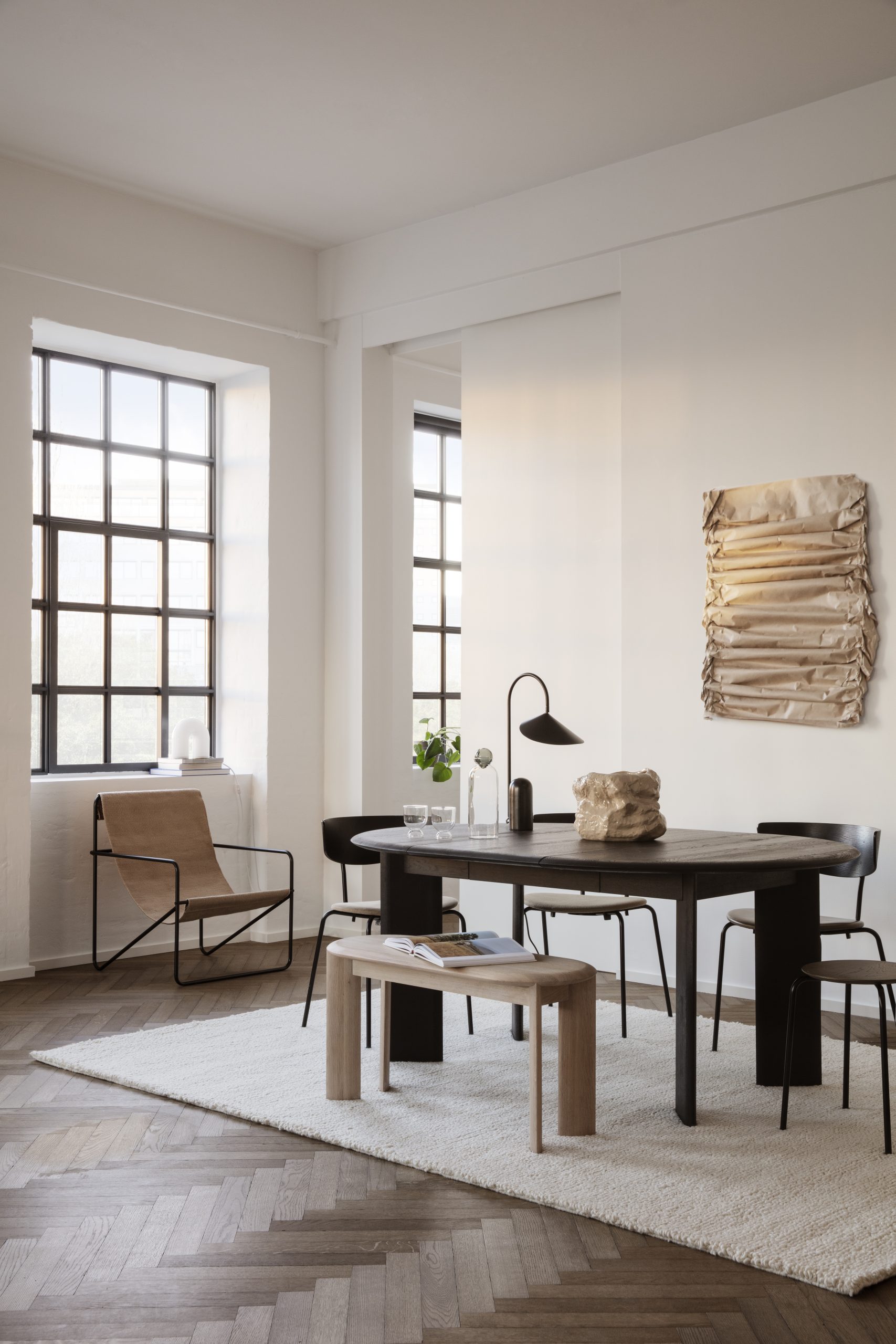 Килим Easy Loop білого кольору від Ferm Living