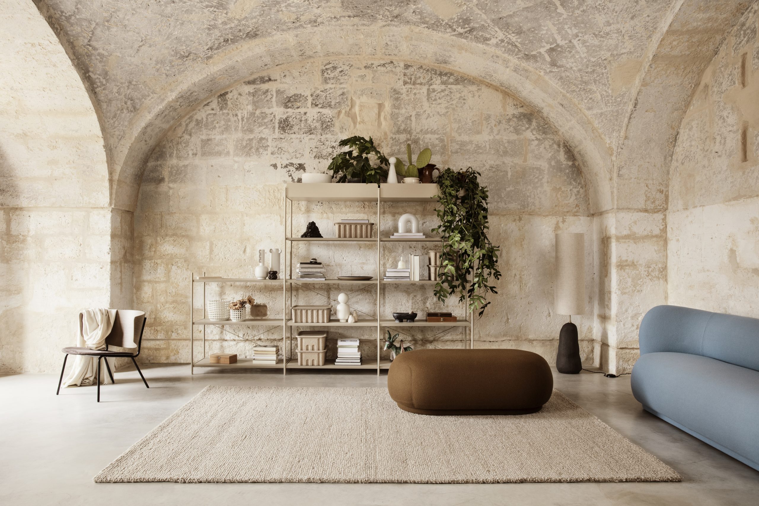Килим Shade Loop бежевого кольору від Ferm Living