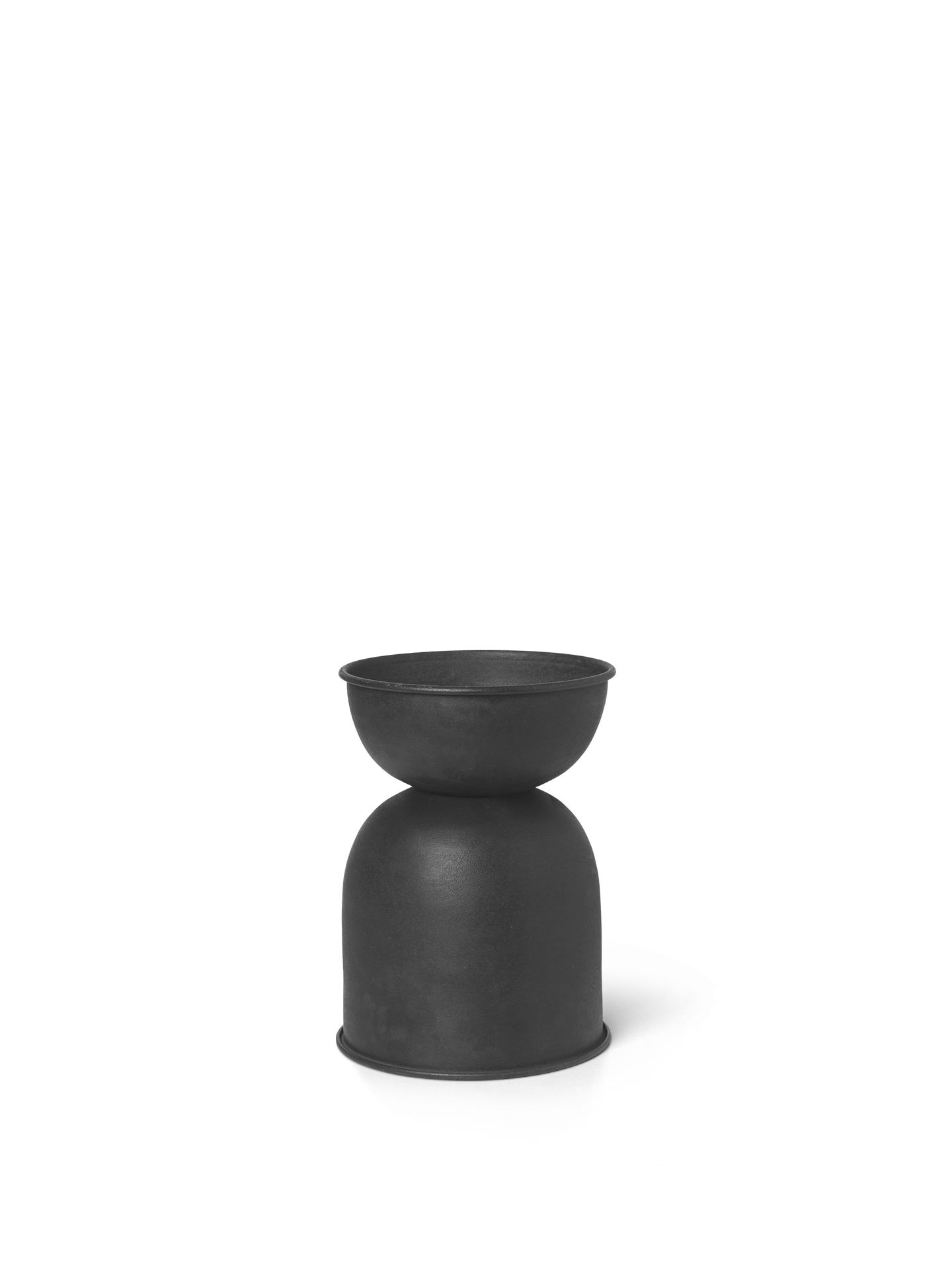 Горщик  для рослин Hourglass чорного кольору від Ferm Living