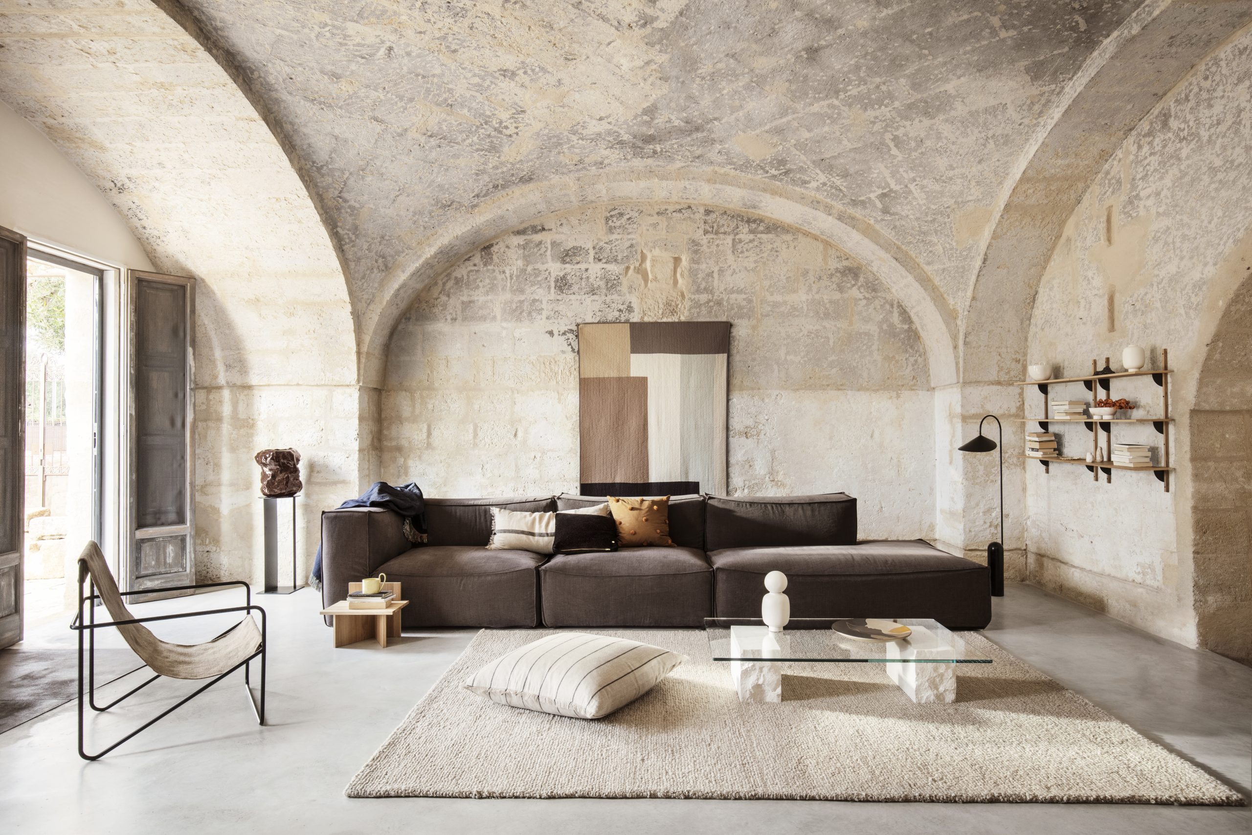 Килим Easy Loop білого кольору від Ferm Living