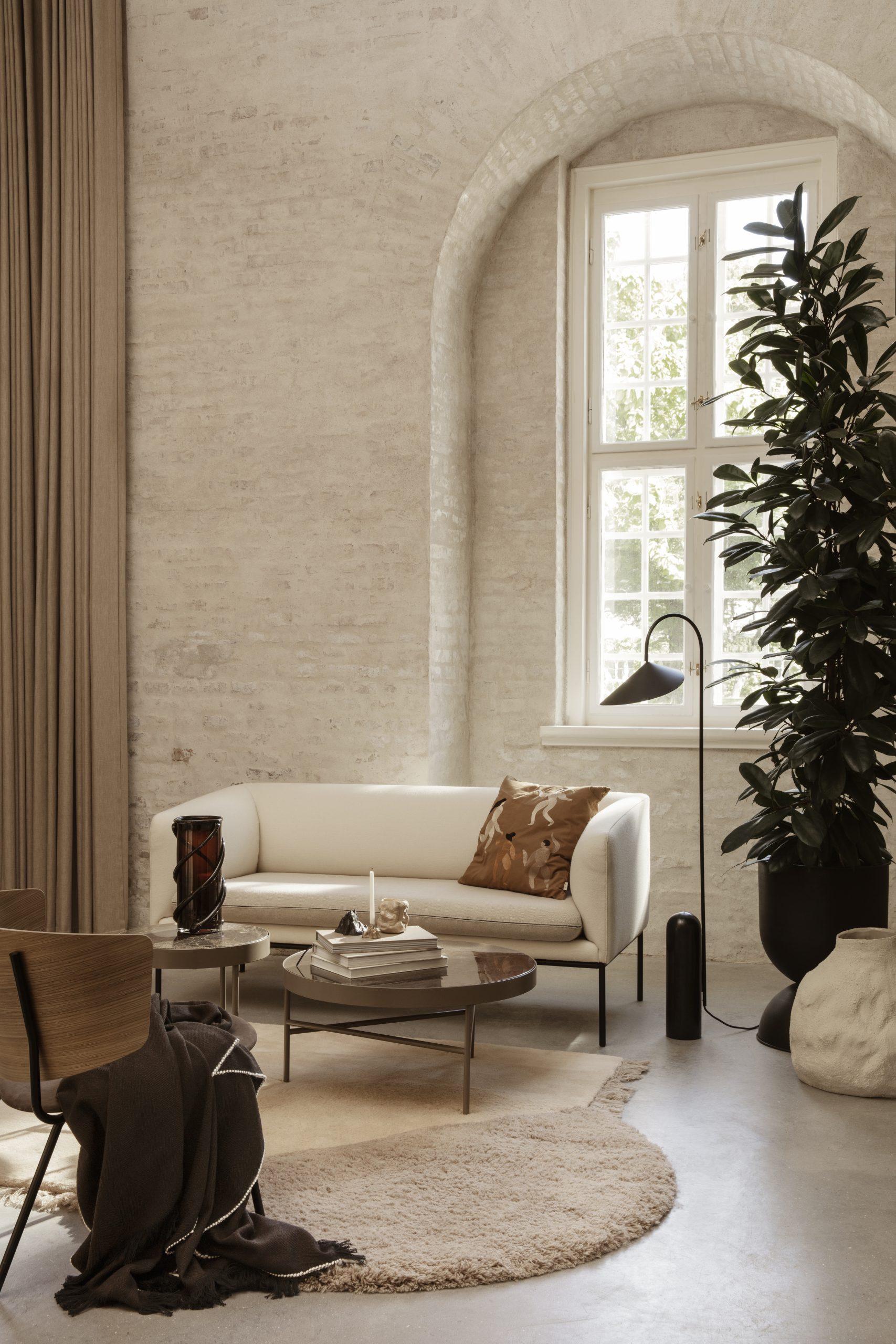 Килим View бежевого кольору від Ferm Living