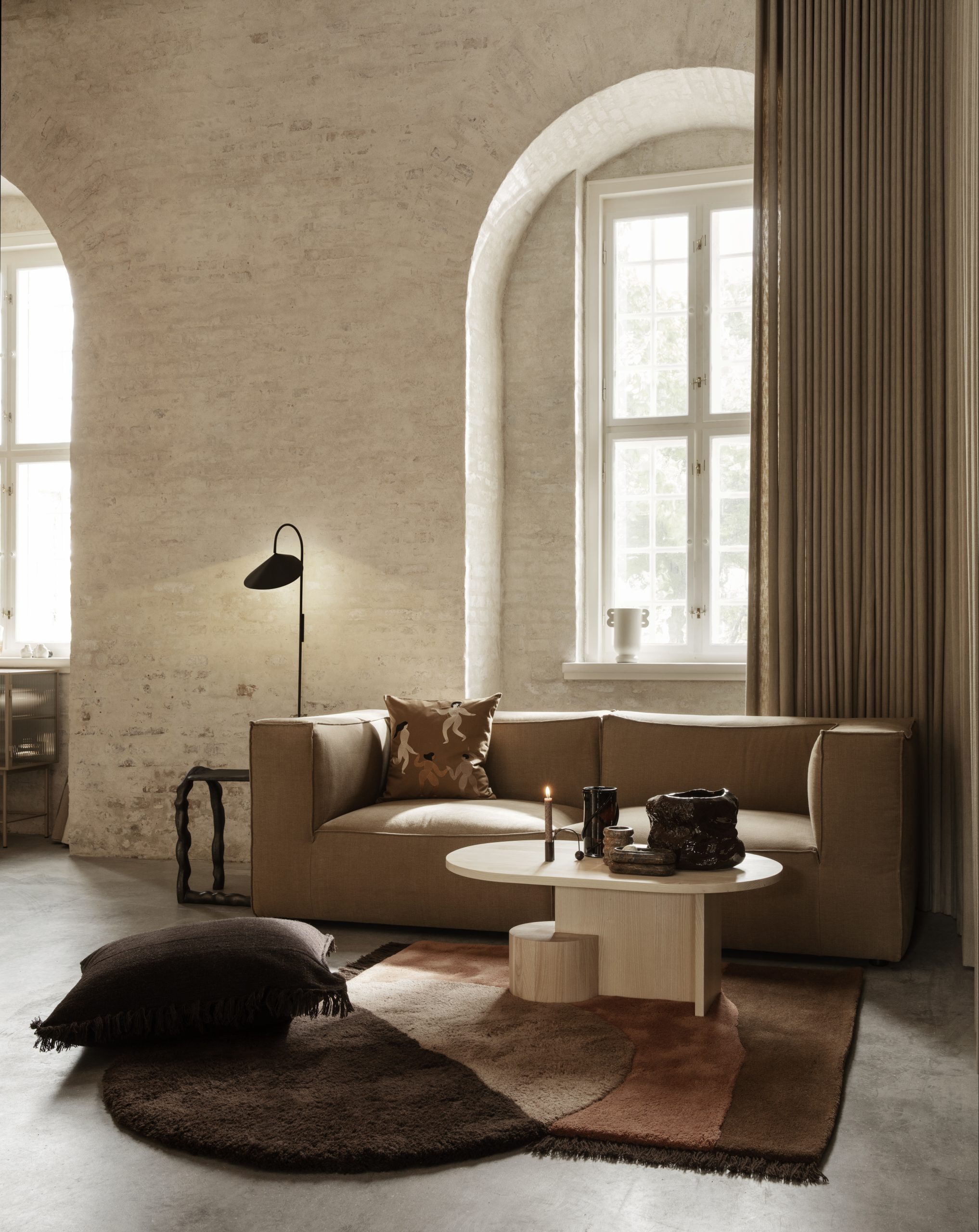 Килим View бежевого кольору від Ferm Living