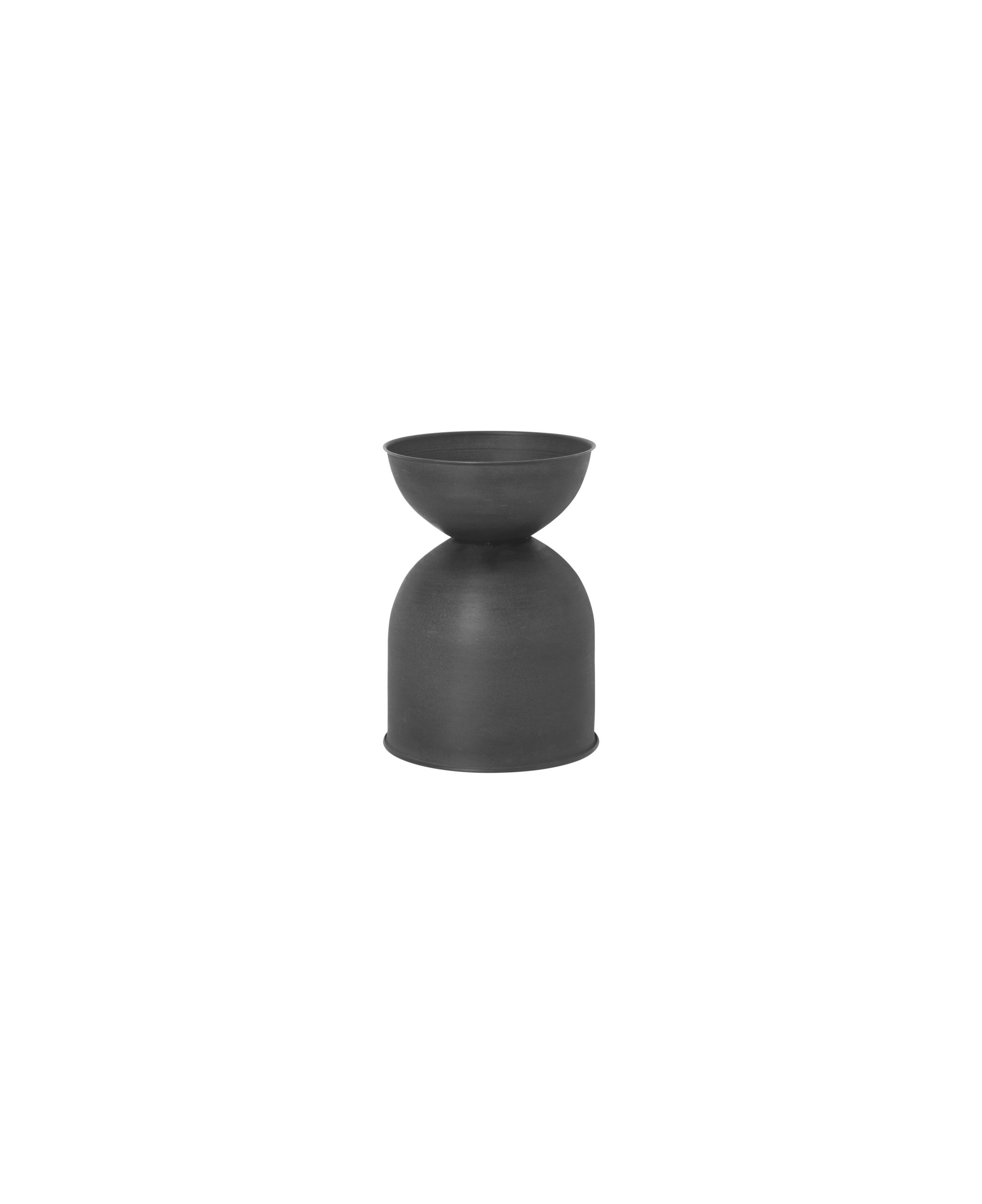 Горщик  для рослин Hourglass чорного кольору від Ferm Living