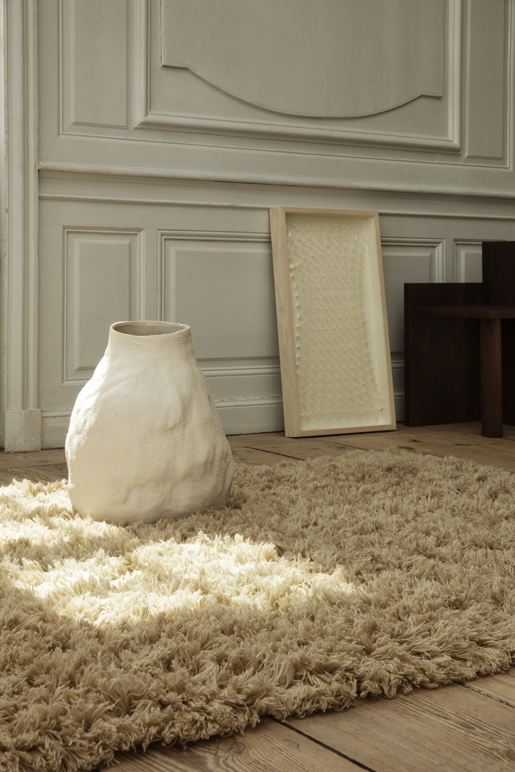 Ваза Vulca колір кам’яно-білий від Ferm Living