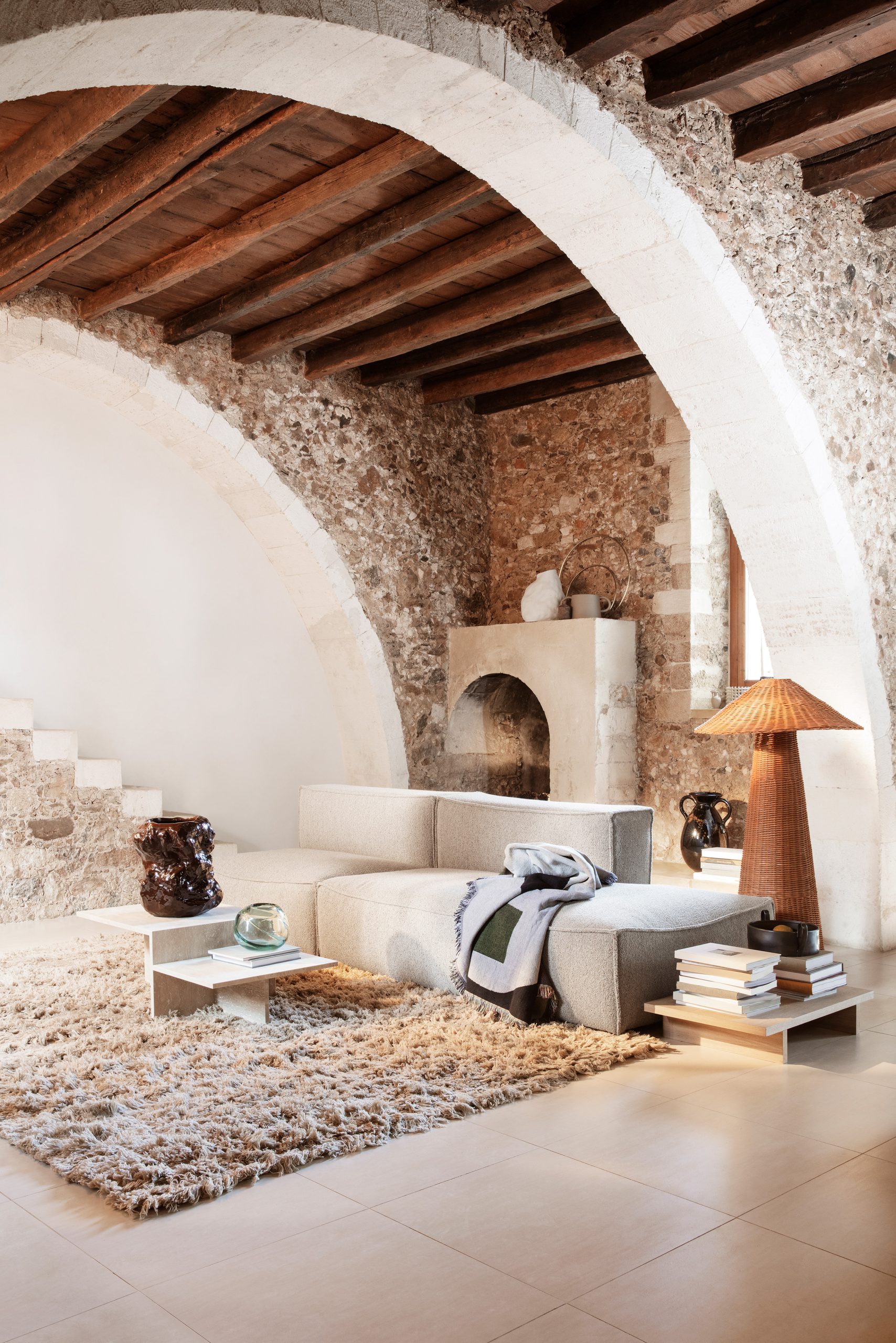 Килим Meadow пісчаного кольору від Ferm Living