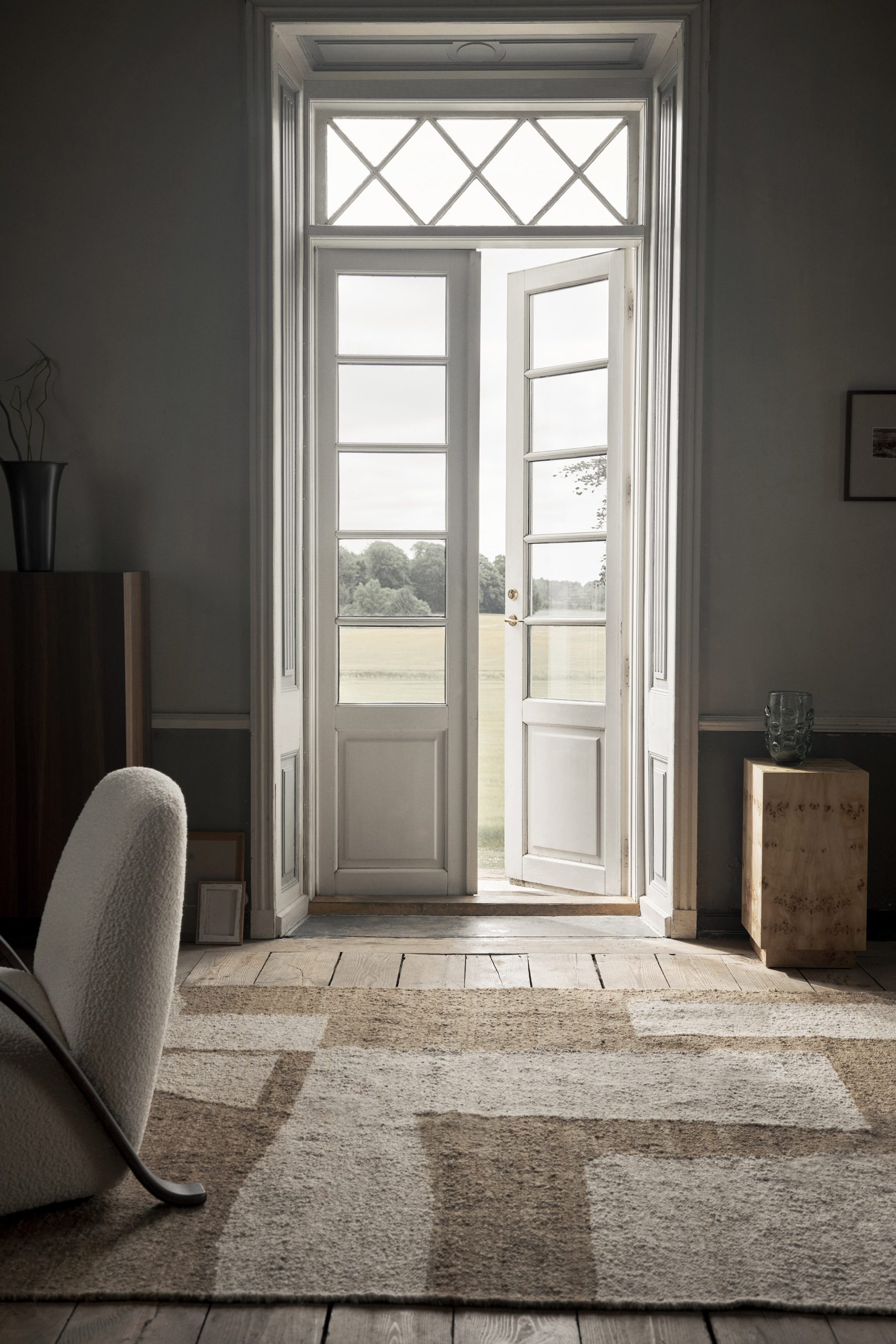 Килим Piece колір бежевий/ірис від Ferm Living