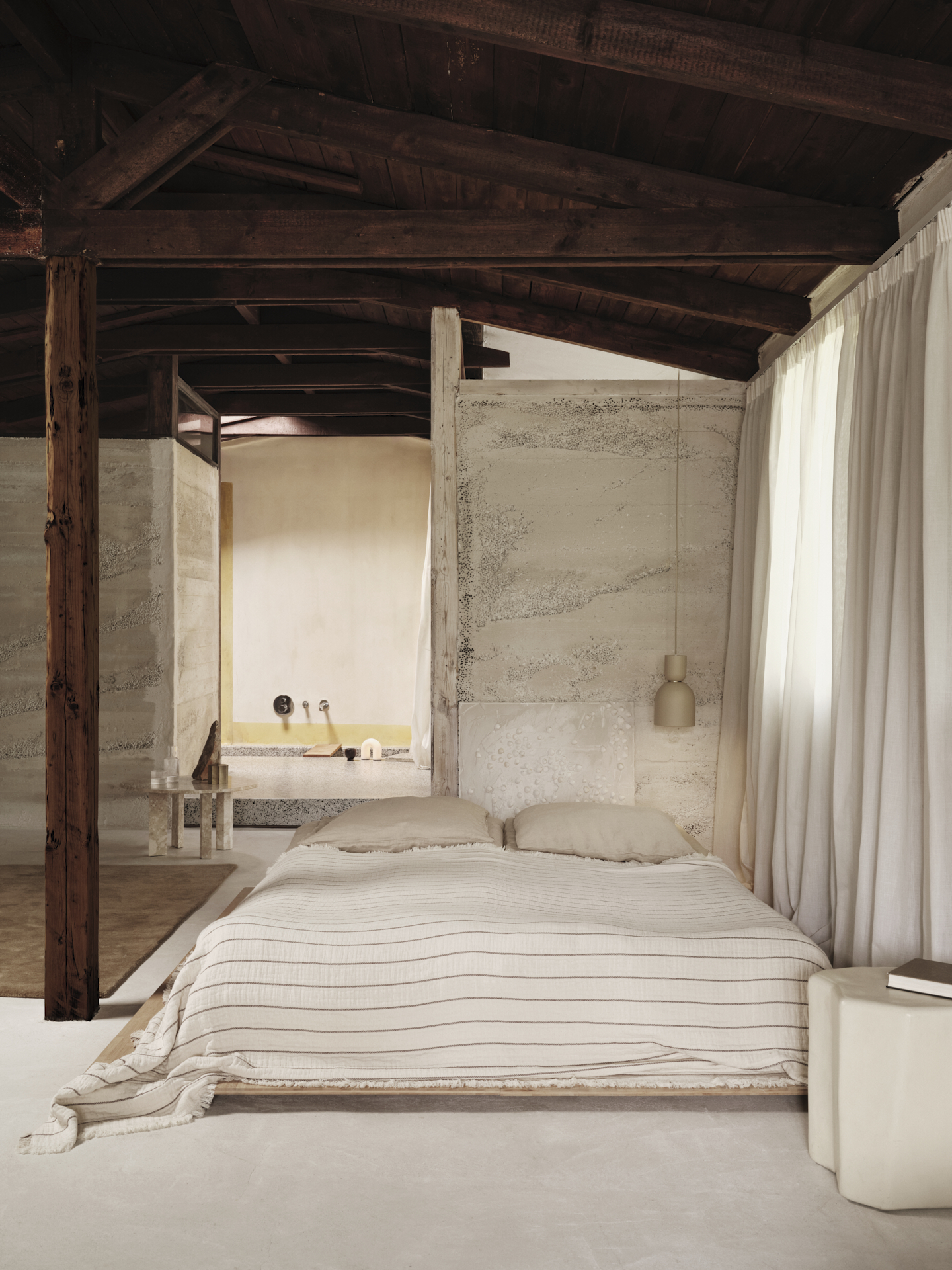 Покривало Aires білого кольору від Ferm Living