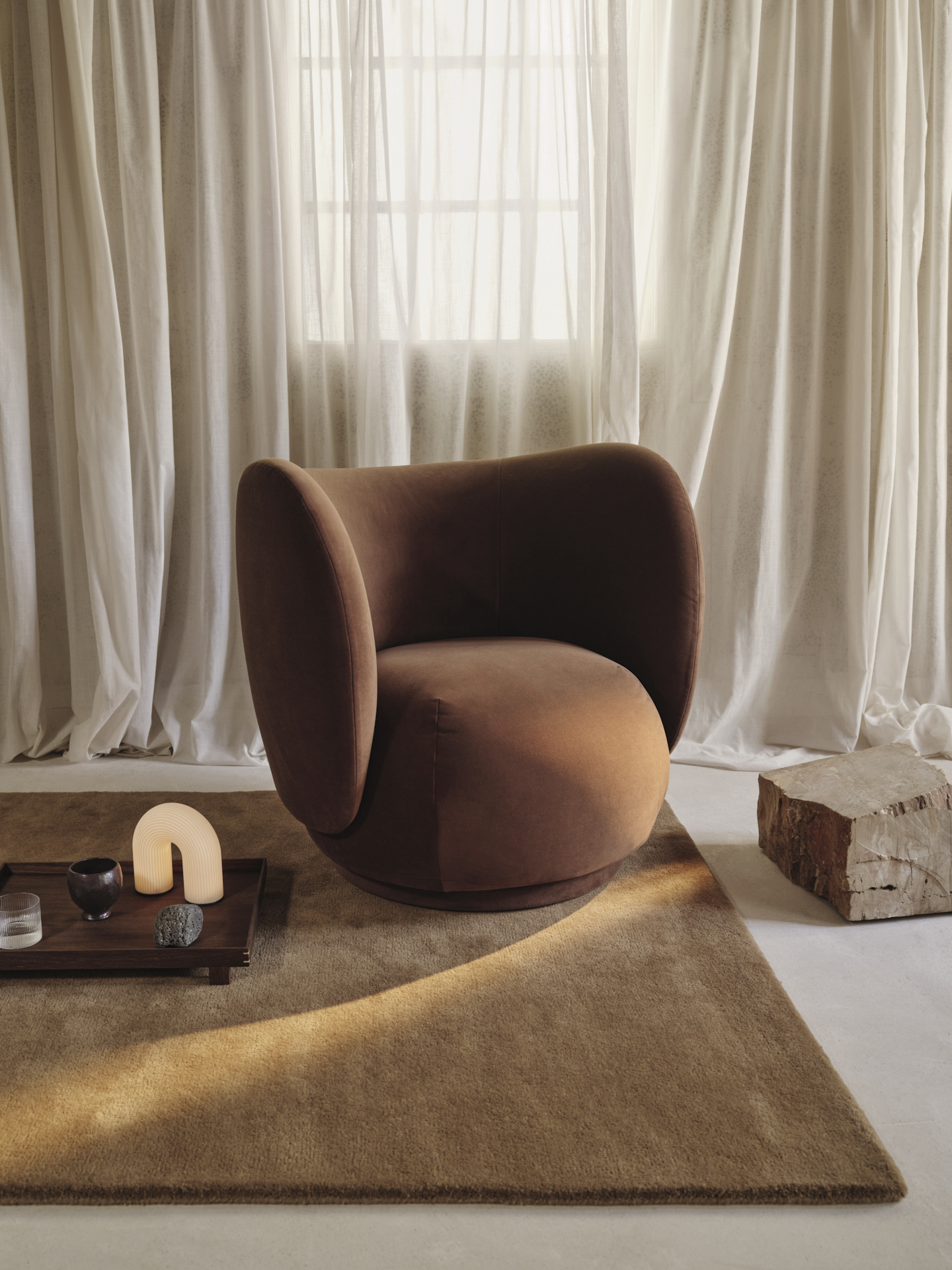 Килим Stille кольору ірис від Ferm Living