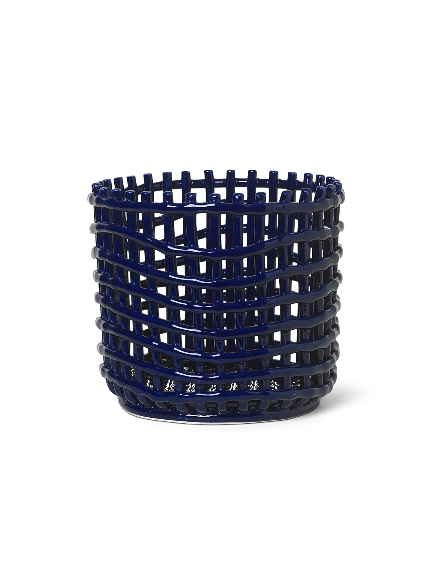 Горщик Ceramic Basket синього кольору від Ferm Living