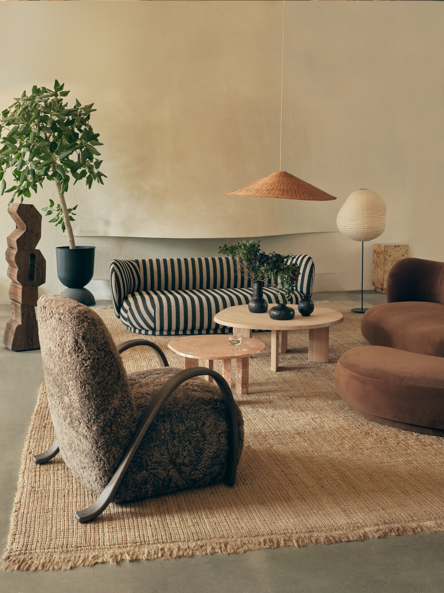 Килим Athens природного кольору від Ferm Living