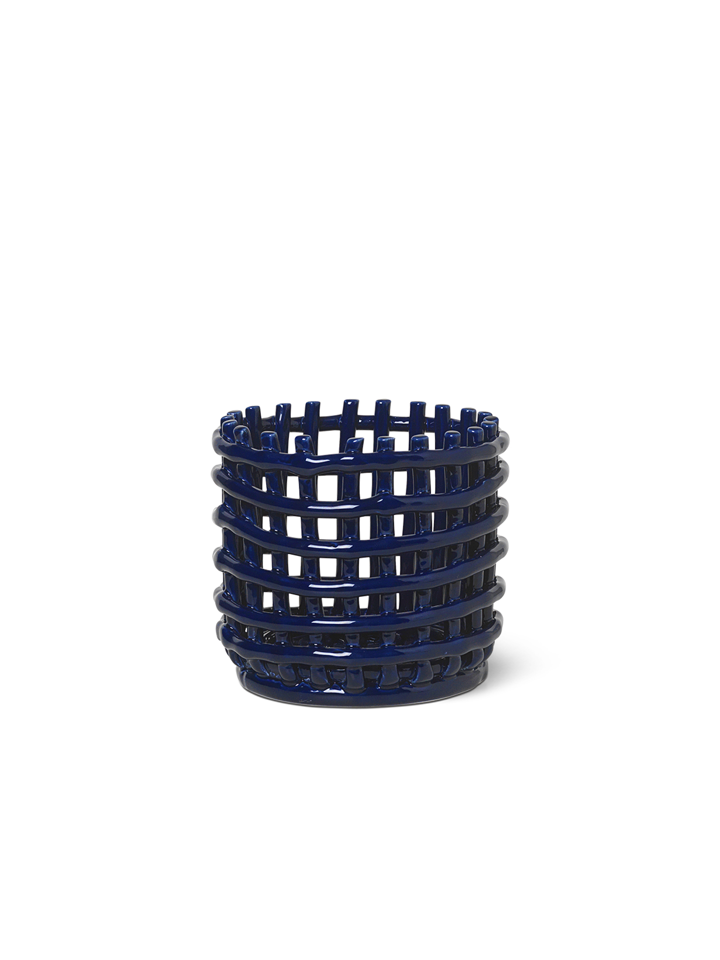 Горщик Ceramic Basket синього кольору від Ferm Living
