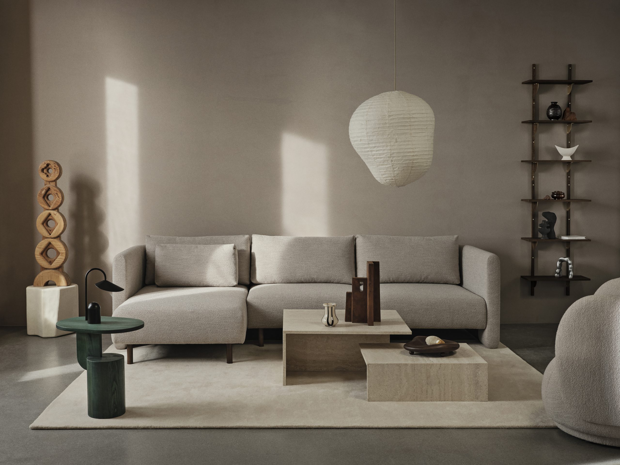 Килим Stille брудно-білого кольору від Ferm Living