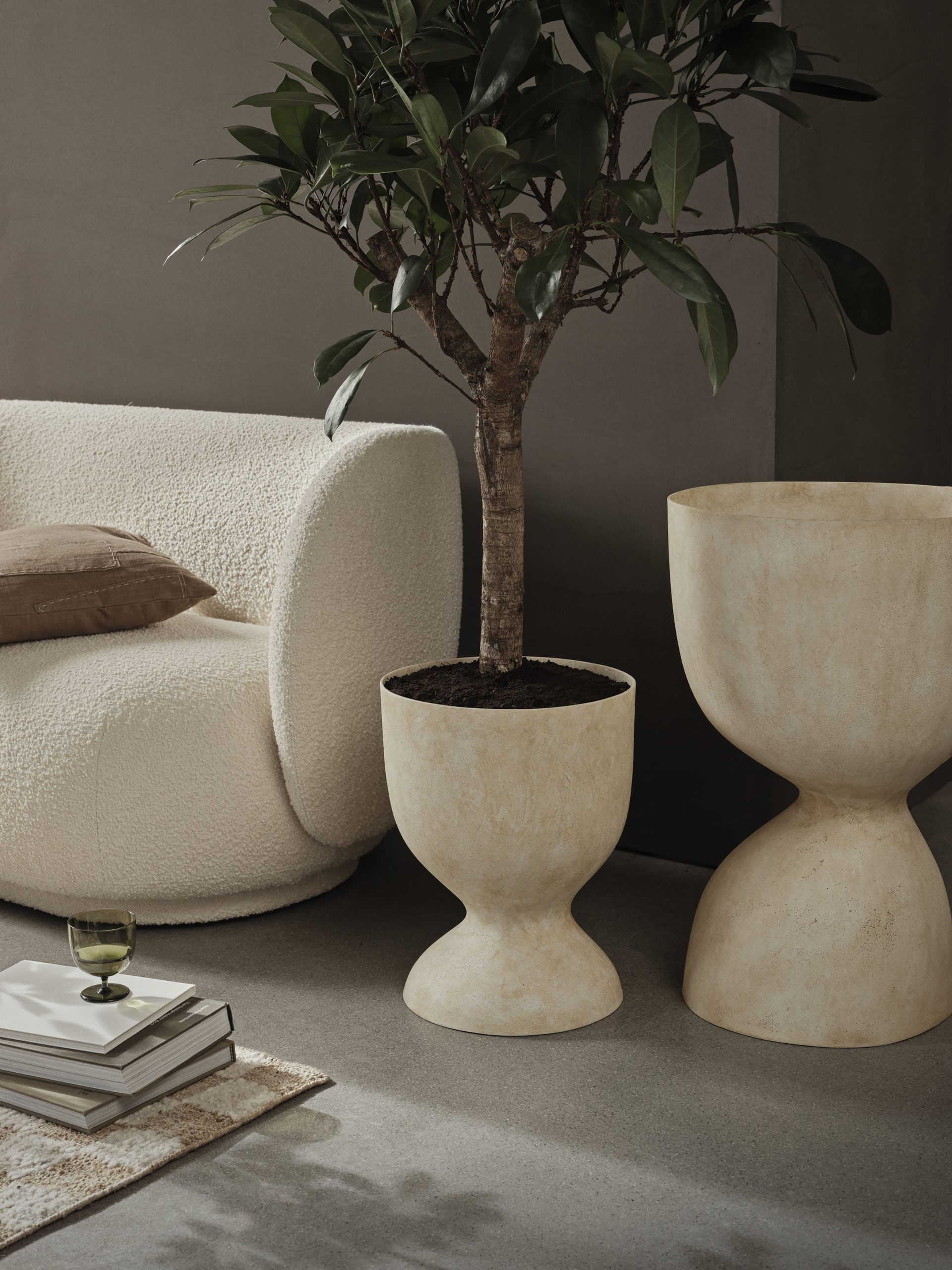 Горщик  для рослин Evoke пісчаного кольору від Ferm Living