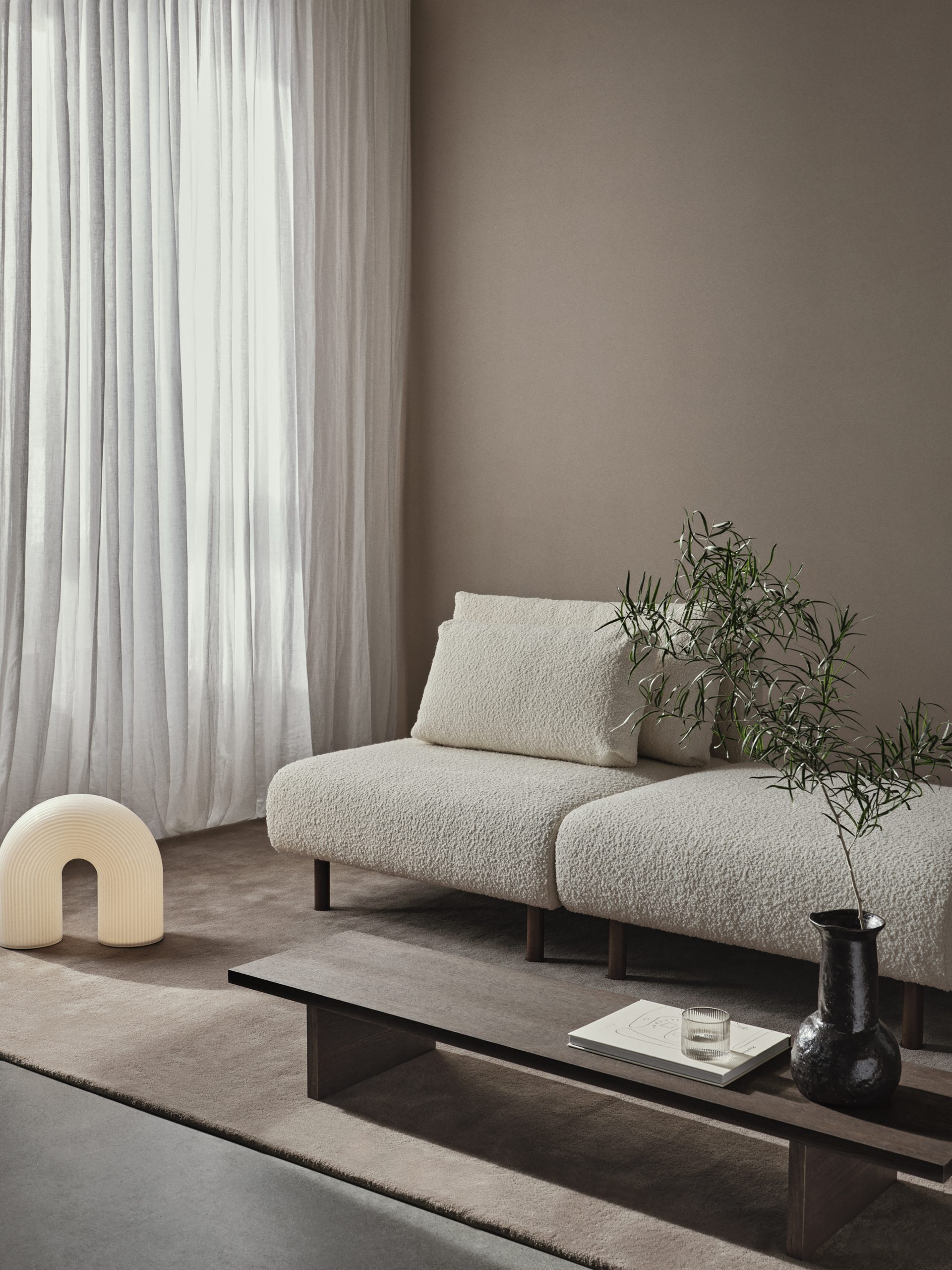Килим Stille попелясто-коричневий від Ferm Living