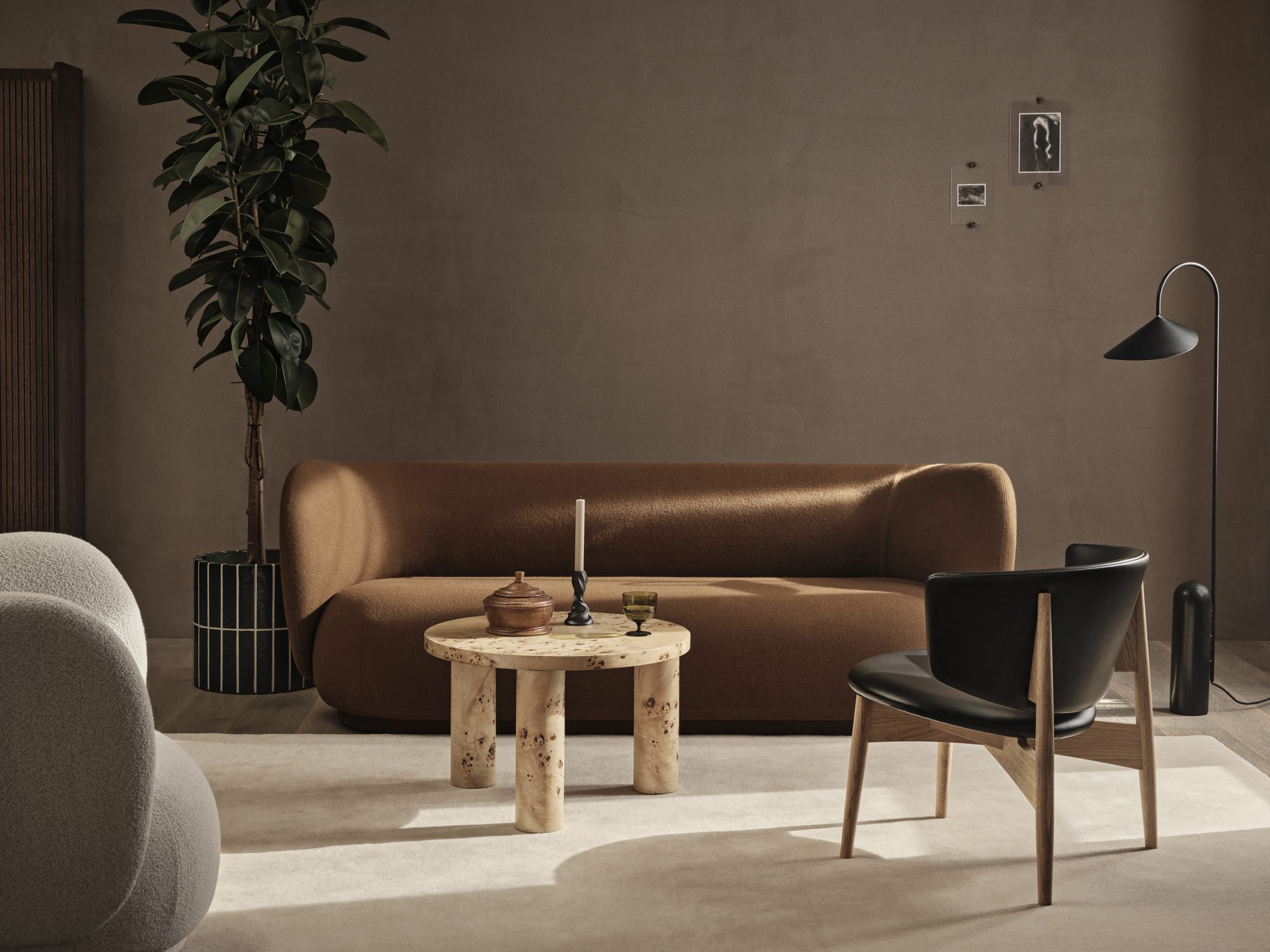 Килим Stille брудно-білого кольору від Ferm Living