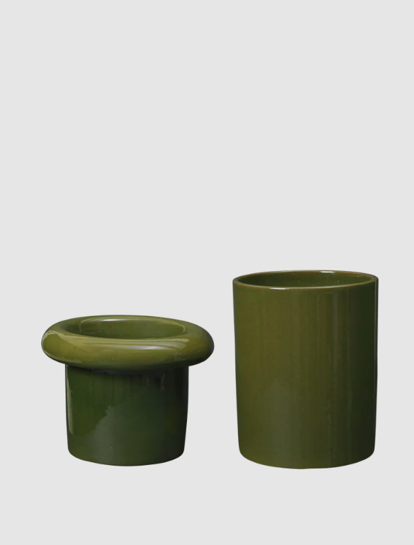 Горщик для рослин Rollo кольору зеленого моху від Ferm Living