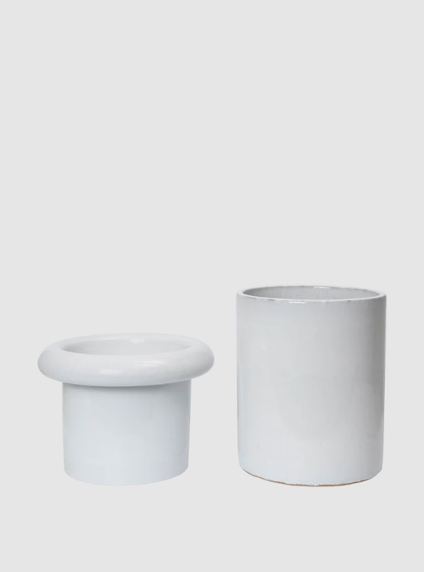 Горщик для рослин Rollo білого кольору від Ferm Living