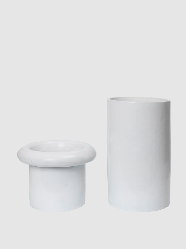 Горщик для рослин Rollo білого кольору від Ferm Living