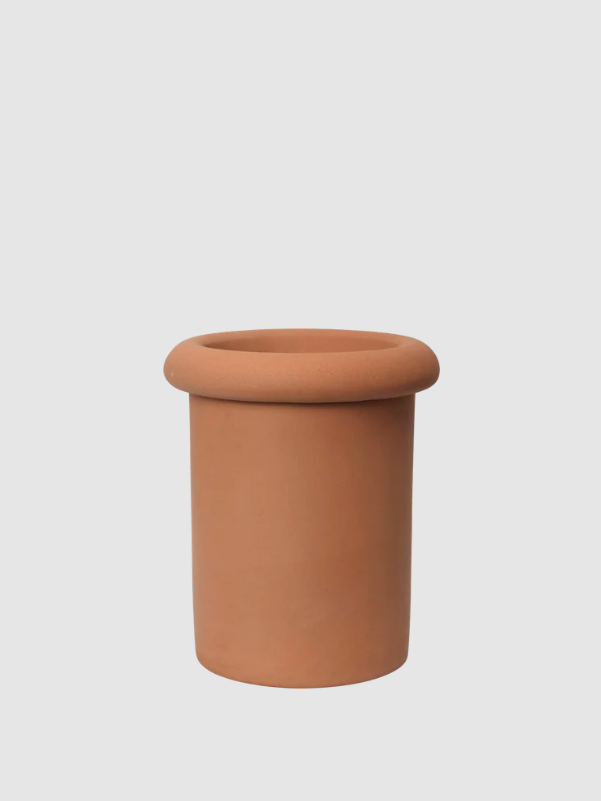Горщик для рослин Rollo теракотового кольору від Ferm Living