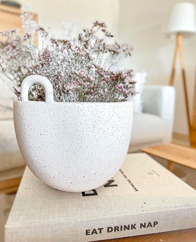 Горщик  для рослин Speckle білого кольору від Ferm Living