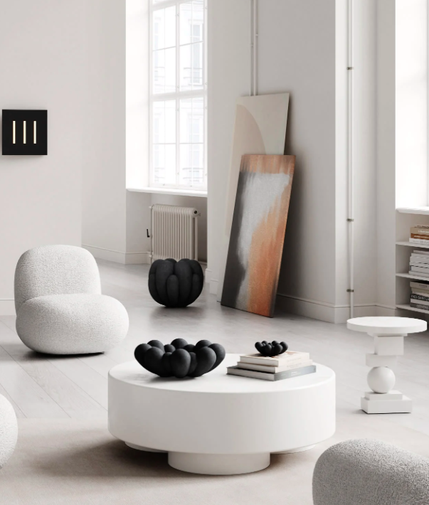 Декоративна миска Bloom чорного кольору від 101 Copenhagen