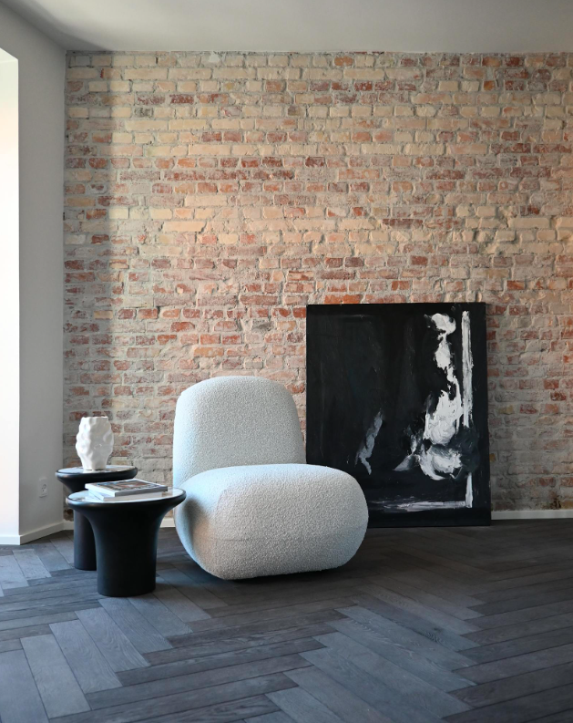 Крісло Toe Flat Lounge кремово-білого кольору від 101 Copenhagen
