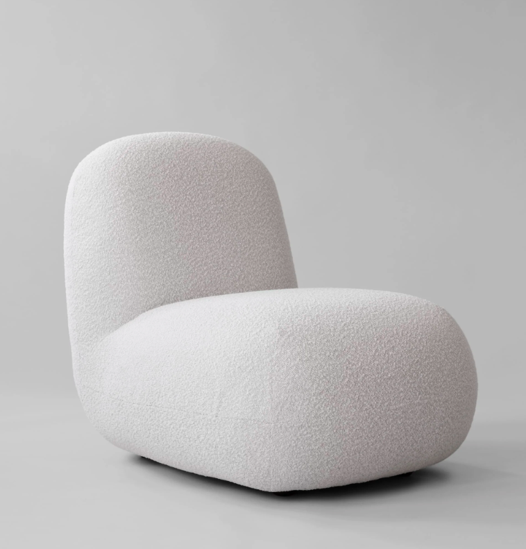 Крісло Toe Flat Lounge кремово-білого кольору від 101 Copenhagen