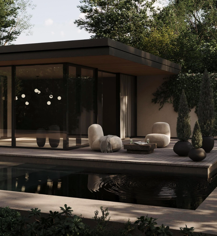 Вуличне крісло Toe Flat Lounge кольору світлого ясена від 101 Copenhagen