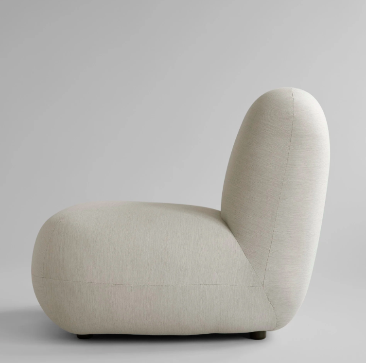 Вуличне крісло Toe Flat Lounge кольору світлого ясена від 101 Copenhagen