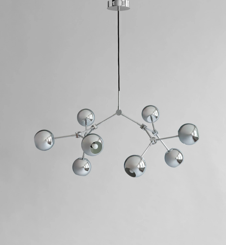 Хромована люстра Drop Globe від 101 Copenhagen