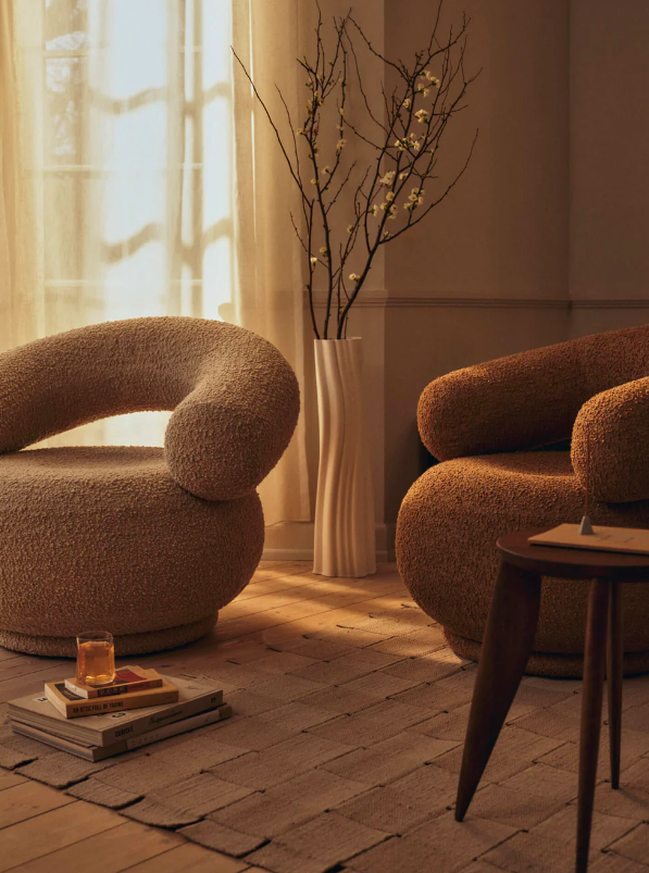 Крісло Orbo бежевого кольору від Ferm Living