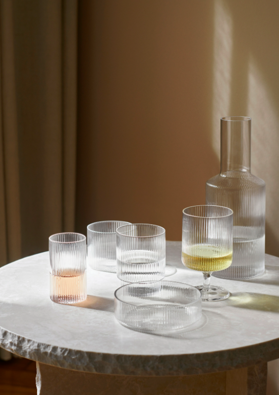 Cклянка Ripple Medium від Ferm Living (набір 4 шт).