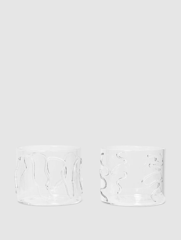 Склянка Doodle від Ferm Living (набір 2 шт).