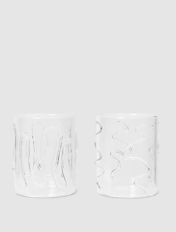 Склянка Doodle від Ferm Living (набір 2 шт).