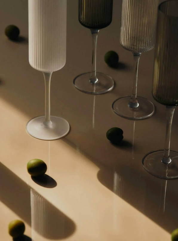 Келихи Ripple Champagne Flutes від Ferm Living. (набір 2 шт).