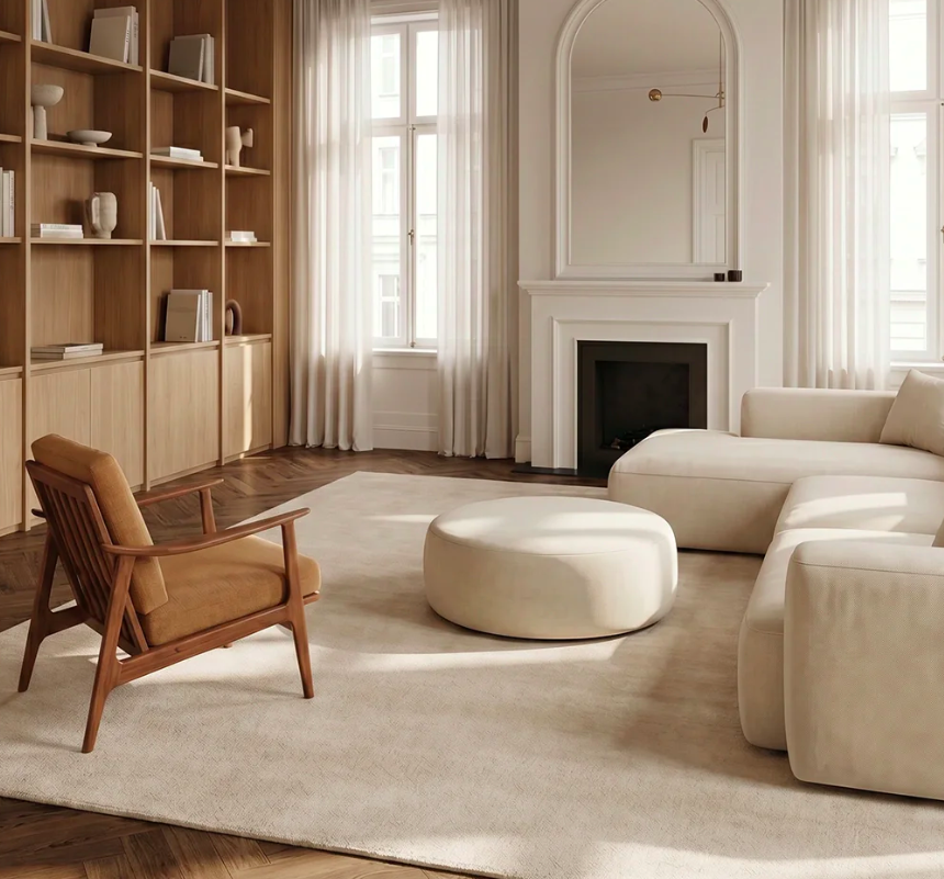 Килим Lobby білого кольору від Classic Collection.