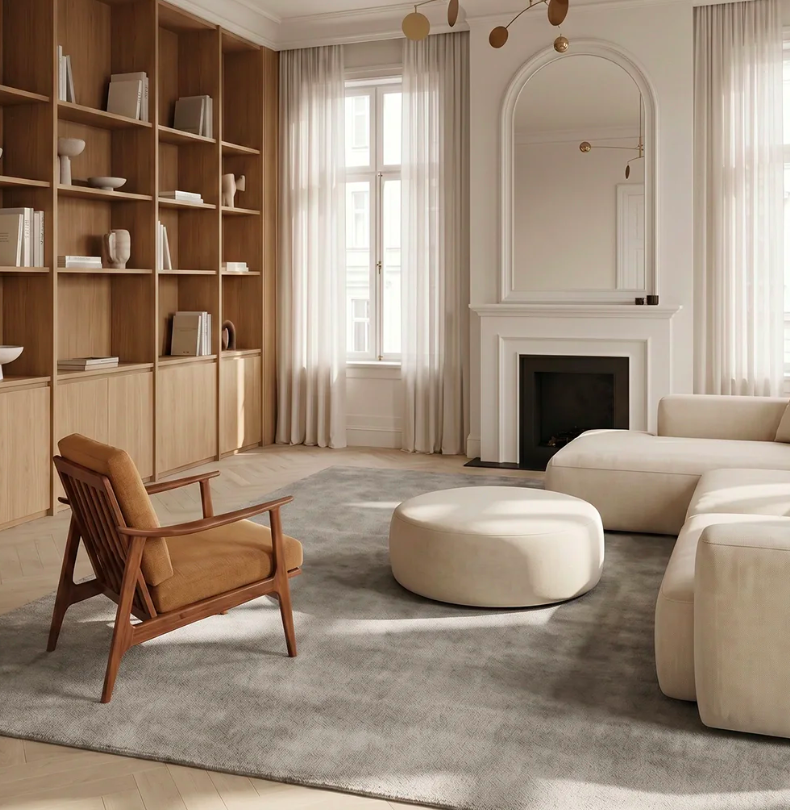 Килим Lobby сірого кольору від Classic Collection.