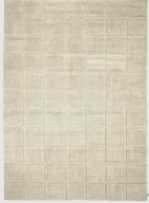Килим Grid кольору слонової кістки від Classic Collection.