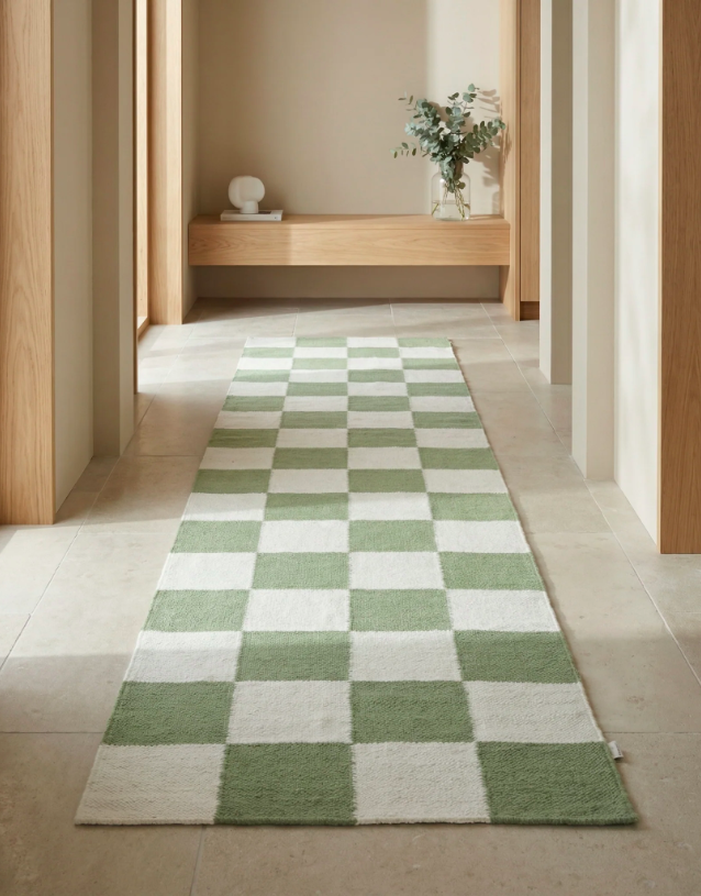 Килим Square зеленого кольору від Classic Collection.