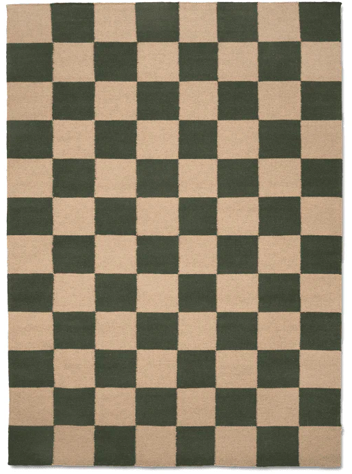 Килим Square колір лісовий-зелений від Classic Collection.