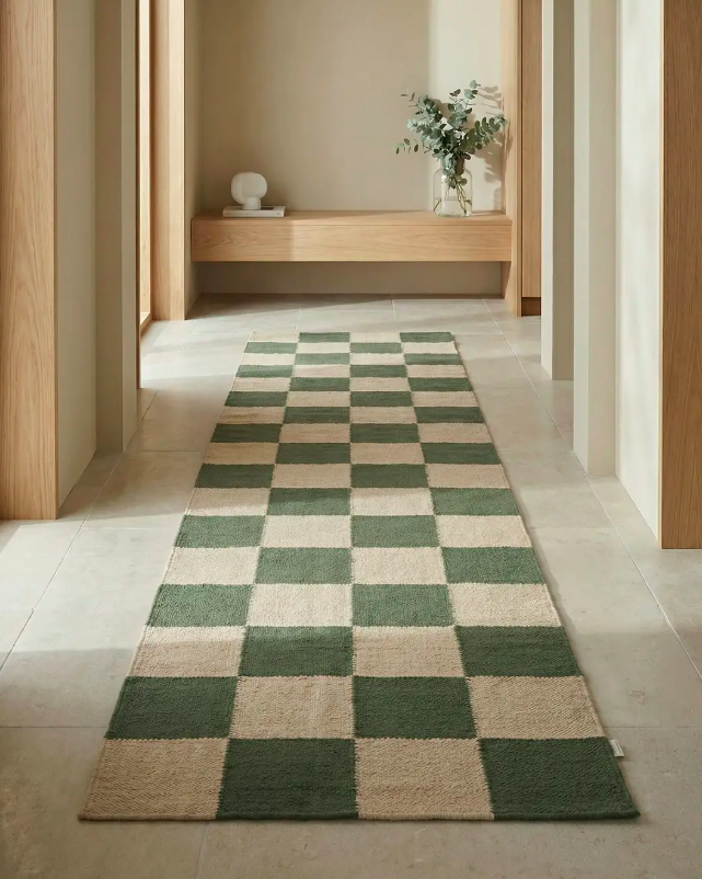 Килим Square колір лісовий-зелений від Classic Collection.