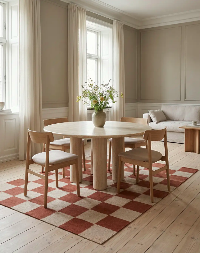 Килим Square колір терекатовий від Classic Collection.