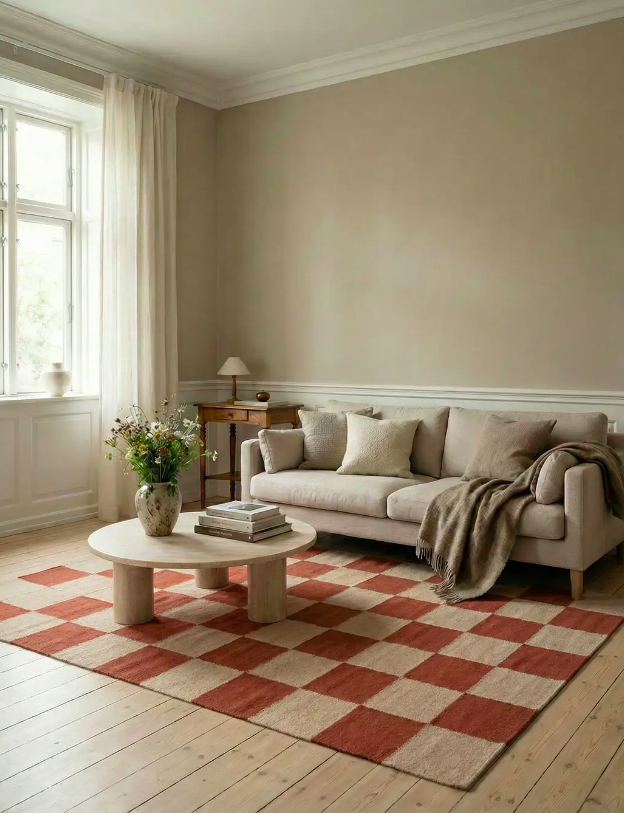 Килим Square колір терекатовий від Classic Collection.