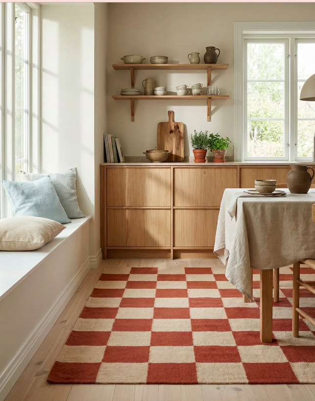 Килим Square колір терекатовий від Classic Collection.