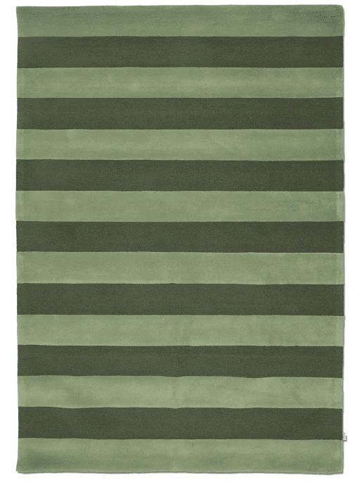 Килим Stripe Bouclе зеленого кольору від Classic Collection.