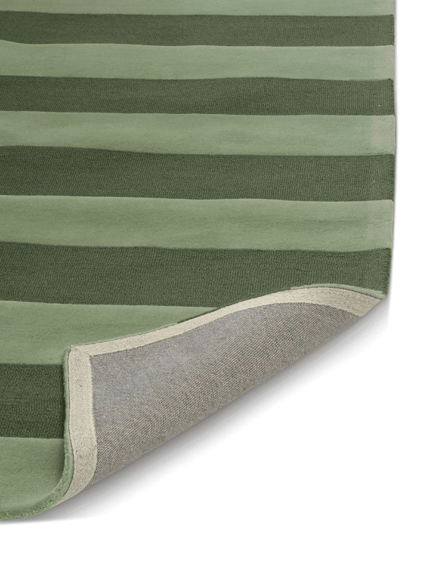 Килим Stripe Bouclе зеленого кольору від Classic Collection.