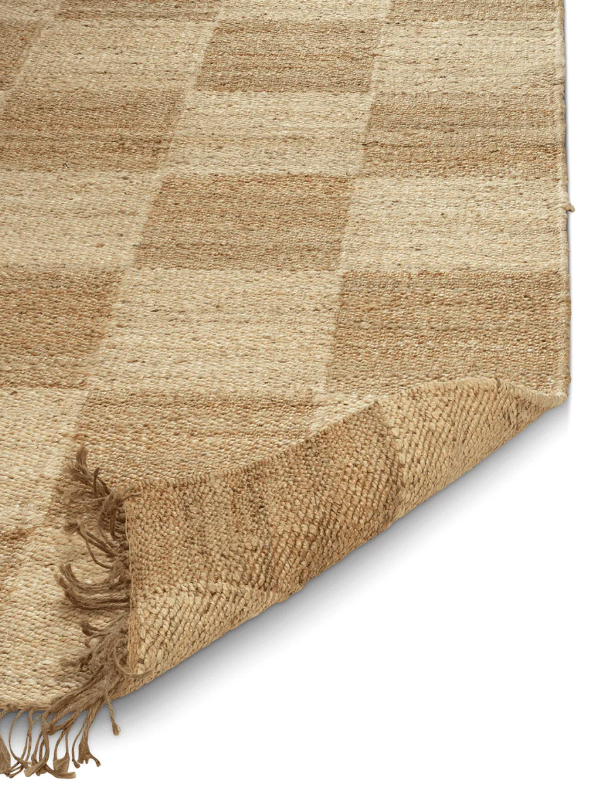 Килим Squares Jute природного кольору від Classic Collection.