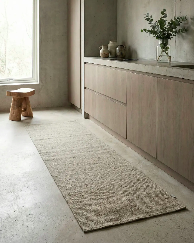 Килим Plain колір природно-бежевий від Classic Collection.